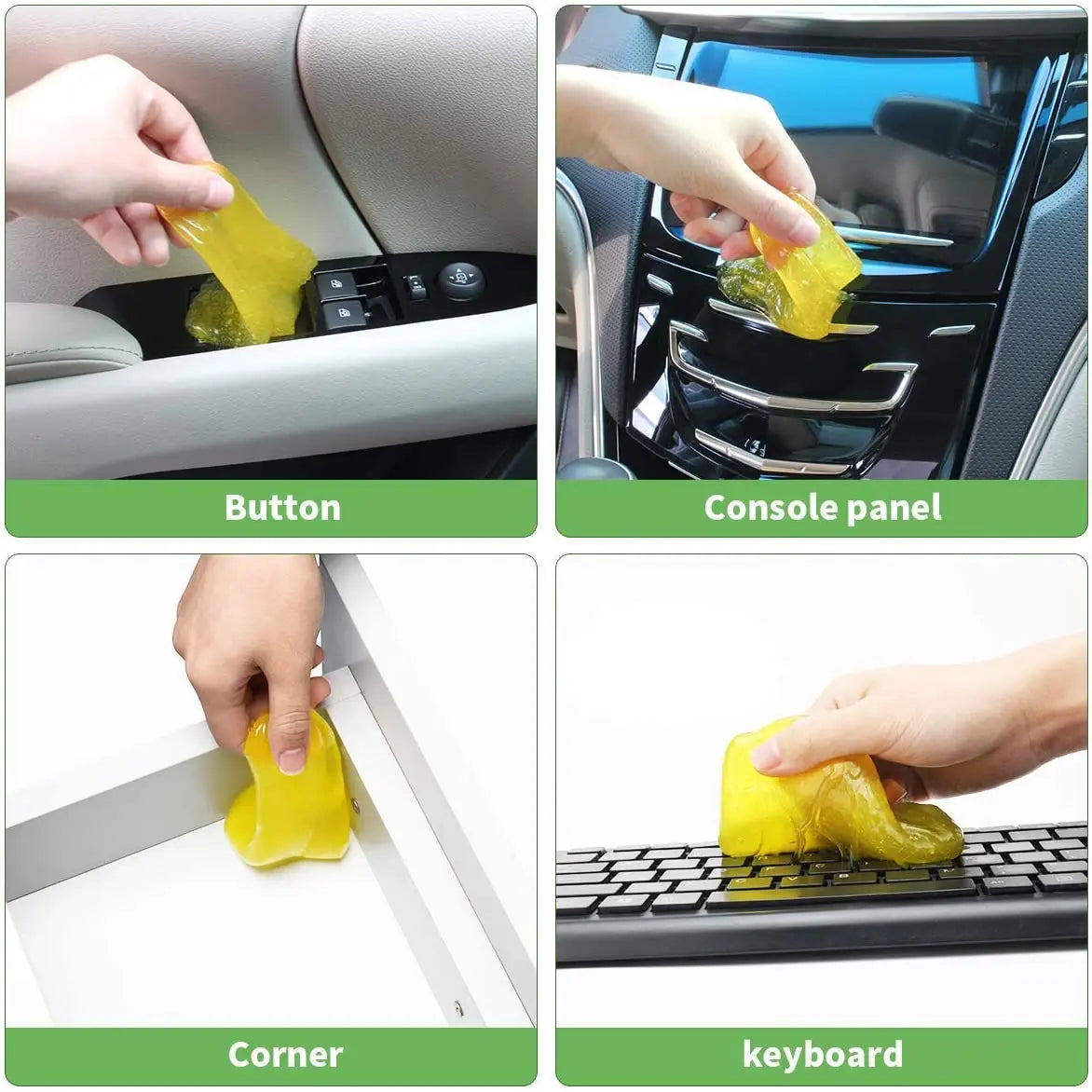 4-Pack Car Cleaning Gel for Key Pad, Computer Vacuum Cleaner Universal Dust PC,Tablet, Laptop, Keyboards, Air Vent pattanaustralia